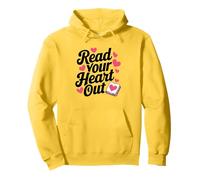 Lee tu corazón lindo para las mujeres maestras que aman leer el libro Sudadera con Capucha