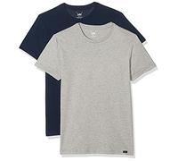 Lee Twin Pack Crew, Camisetas para Hombre, Multicolor 2 Pack Mix Aild, XXL