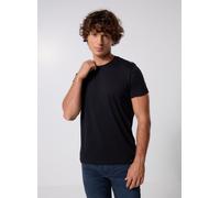 Lee Twin Pack Crew, Camisetas para Hombre, Blanco/Negro, M