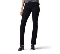 Lee Ultra Lux Comfort Flex Motion - Vaquero con pierna recta para mujer, Negro, 18 Corto US