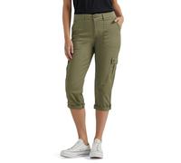 Lee Ultra Lux Comfort - Pantalón Capri Cargo con Flex-to-Go para Mujer, Verde(Deep Lichen Green), 14 US