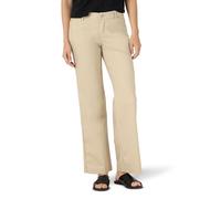 Lee Ultra Lux Comfort with Flex Motion Trouser Pant Pantalones, Bungalow Caqui, 40 Corto para Mujer