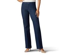 Lee Ultra Lux Comfort with Flex Motion Trouser Pant Pantalones, Enjuague índigo, 44 Largo para Mujer