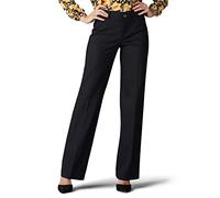 Lee Ultra Lux Comfort with Flex Motion Trouser Pant Pantalones, Negro, 42 Largo para Mujer