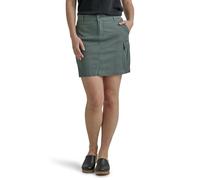Lee Ultra Lux Comfort with Flex-to-go Cargo Skort Falda pantalón, Verde Fuerte, 36 para Mujer