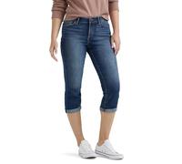 Lee Uniforms Flex Motion - Pantalones Vaqueros para Mujer, Ajuste Regular, 5 Bolsillos - Azul - 14 US