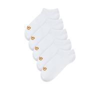 Lee Calcetines tobilleros unisex, calcetines de algodón de diseñador para hombre y mujer en blanco | Forros de tiro bajo con la marca Designer en mezcla de algodón Multipack de
