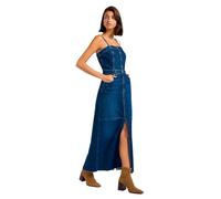 Lee Maxi Denim Dress Vestido Informal, Dark Fusion, M Mujeres