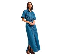 Lee SS Maxi Western Dress Vestido Informal, Berry Bowl, L Mujeres
