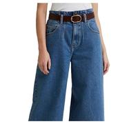 Lee WIDE LEATHER BELT, cinturón De las mujeres, Black, 90