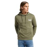Lee Wobbly Hoodie Sudadera con Capucha, Verde mercantil, S para Hombre