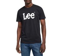 Lee Wobbly Logo tee Camiseta, Negro, 3XL Hombres