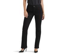 Lee Women's Flex Motion Regular Fit Bootcut Jean, Black, 8 Long