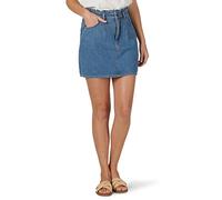 Lee Women's High-Rise Paperbag Mini Jean Skirt, Watchet, 8