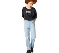 Lee Women's High Rise Straight Crop Jean, Greater Morning, 33 (US 16)