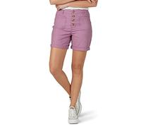 Lee Women's Legendary High-Rise Patch Front Short, Dark Plum, 10