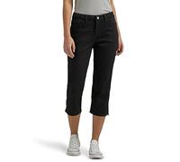 Lee Women's Legendary Mid-Rise 21" Capri Jean, Black