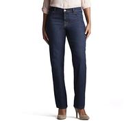 Lee Women's Petite Relaxed Fit Straight Leg Jean, Verona Blue, 16