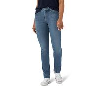 Lee Women's Petite Ultra Lux Mid-Rise Slim Fit Straight Leg Jean, Junction, 4 Short