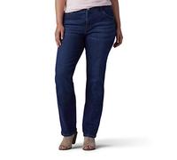 Lee Women's Plus-Size Flex Motion Regular Fit Straight Leg Jean, Royal Chakra, 16W Medium