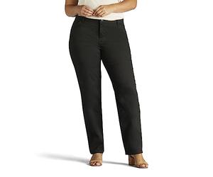 Lee Women's Plus-Size Relaxed-Fit All Day Pant, Black, 22W Medium