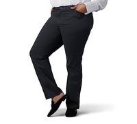 Lee Women's Plus Size Relaxed-Fit All Day Pant, Charcoal Heather, 26W Medium