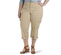 Lee Women's Plus Size Relaxed-fit Austyn Knit Waist Capri Pant