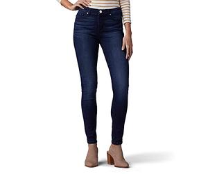 Lee Women's Sculpting Slim Fit Skinny Leg Jean, Nightingale, 16 Long