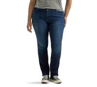 Lee Women's Size Regular Fit Straight Leg Jean, Nightshade, 20 Plus Long