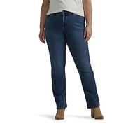 Lee Women's Size Ultra Lux Comfort with Flex Motion Straight Leg Jean, Greet The Day, 20 Plus Tall