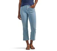 Lee Women's Ultra Lux Mid-Rise Demi Boot Crop Capri Jean, Beyond Light