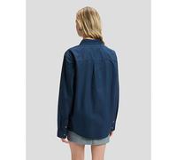 Lee Workwear Relaxed No Pocket Button Down Shirt Insignia Blue Tamaño L