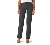 Lee Wrinkle Free Relaxed Fit Straight Leg Pant Pantalones, Gris, 38 Corto para Mujer