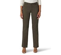 Lee Wrinkle Free Relaxed Fit Straight Leg Pant Pantalones, Oliva Frontier, XL/UK Size:10-12 para Mujer