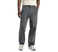 Lee WW Carpenter Pantalones, Gris Metalizado, 34W / 34L Hombres