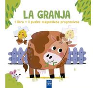 Lee y juega con puzles magnéticos. La granja: 1 libro y 3 puzles magnéticos progresivos