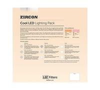 LEE Zircon Cool - Juego de filtros de gel para iluminación LED, 300 mm x 300 mm, contiene 9 hojas, 1 hoja por color, con un total de 9 hojas