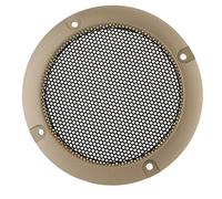 Leeadwaey 3 pulgadas de audio de la cubierta del altavoz del círculo decorativo de la malla del metal del círculo oro