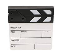 Leeadwaey Acrílico Película Apoyos Película Hacer Clap Board Director Clapboard Negro Blanco