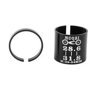 Leeadwaey Adaptador de tubo de dirección de la horquilla de la horquilla del vástago de la aleación de la bici de la bicicleta 28.6mm a 31.8mm