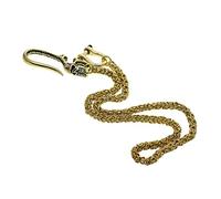 Leeadwaey Cadena de jeans para hombre, cadena de serpiente, cadena de músico punk, cadena de gancho de calavera