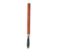 Leeadwaey Cuchillo multifuncional de acero inoxidable para tallar frutas y verduras grabado dos en forma de V, plateado, dos en forma de V