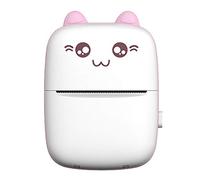 Leeadwaey Impresora térmica de bolsillo Mini impresora para imagen Memo 57x30mm Papel Rosa