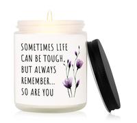 Leebbsin Regalos Get Well Soon para mujeres y hombres, pensando en ti/inspiradores/regalos de duelo, regalo de cáncer/quimioterapia/recuperación de cirugía, vela perfumada a lavanda hecha a mano, 7