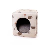 Leeby Cama Cueva Estampado de Erizos para gatos