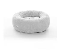 Leeby cama de pelo gris con ovejitas desenfundable para cachorros