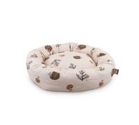 Leeby Cama Donut Antideslizante Blanca con Erizos para gatos