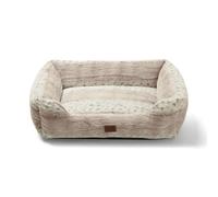 Leeby cama suave leopardo print para perros