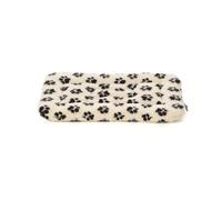 Leeby Colchoneta Suave con Estampado de Huellas para perros