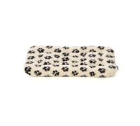Leeby Colchoneta Suave con Estampado de Huellas para perros